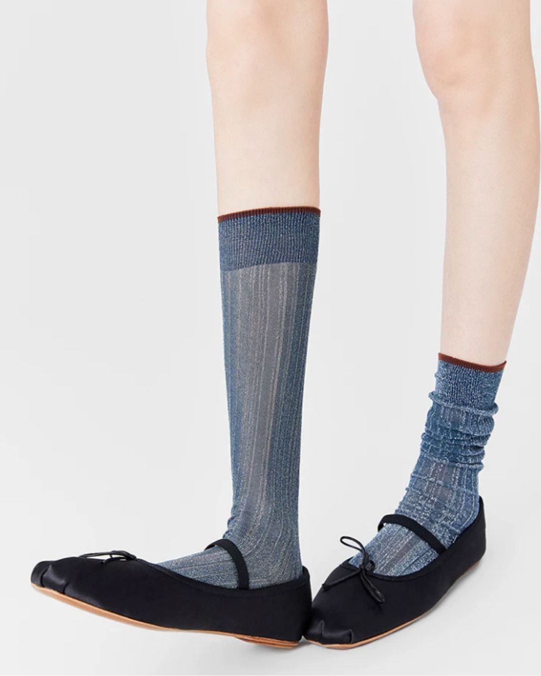 Lurex Glass-Silk Over-the-Calf