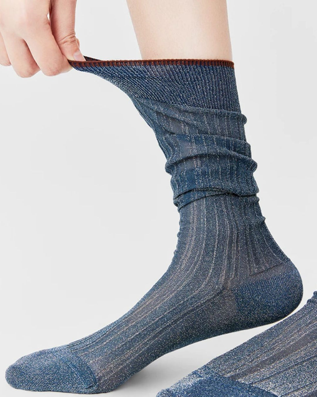 Lurex Glass-Silk Over-the-Calf