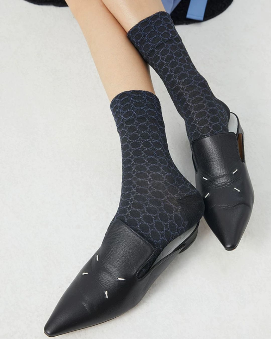 Bright-Silk Geometric Crew