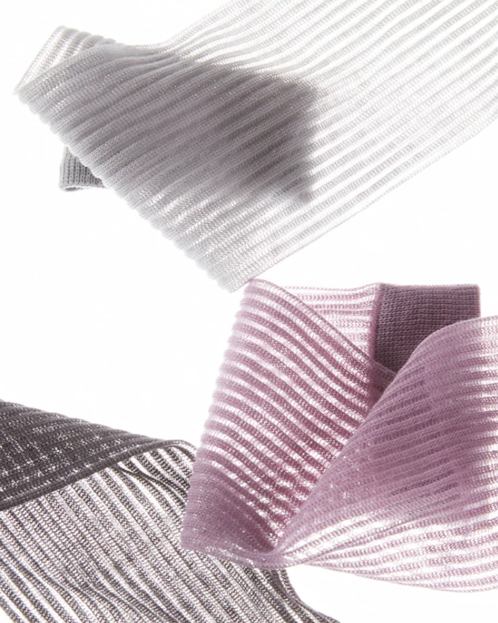 Sheer Glass-Silk Over-The-Calf
