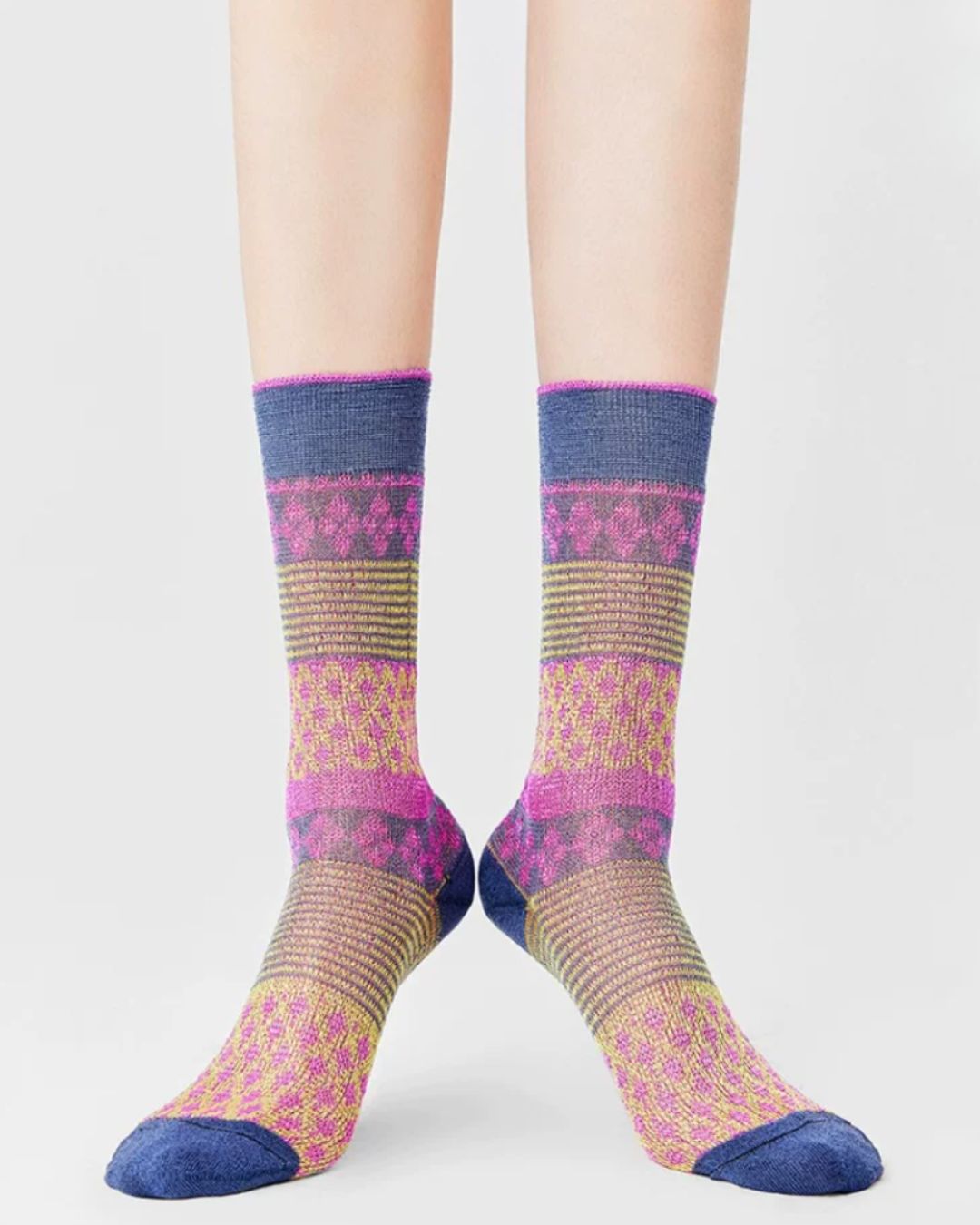 Geometric Lurex Tapestry Crew