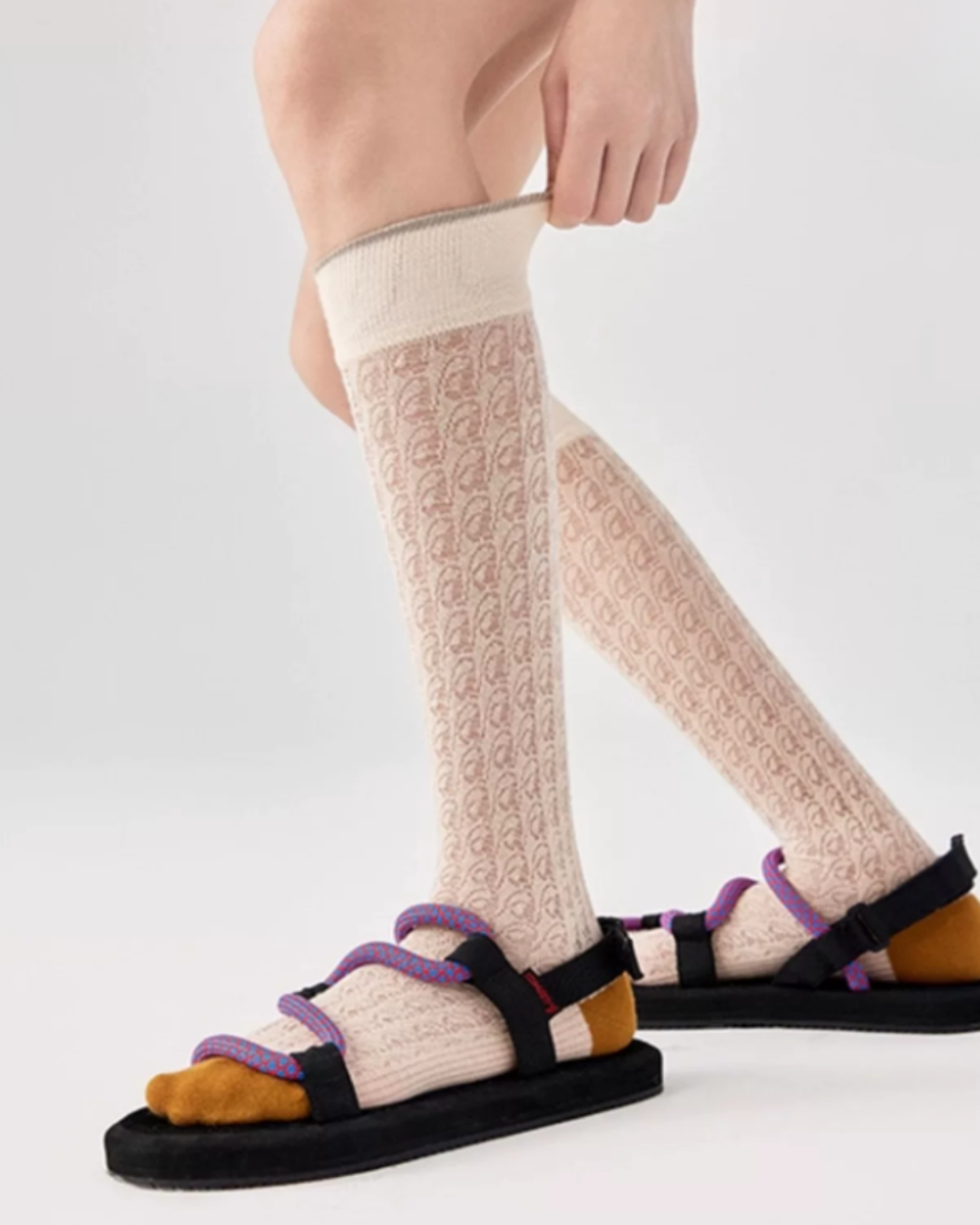 Signature Over-the-Calf Lace Sheer