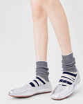 Herringbone Slouch & Stripe Crew