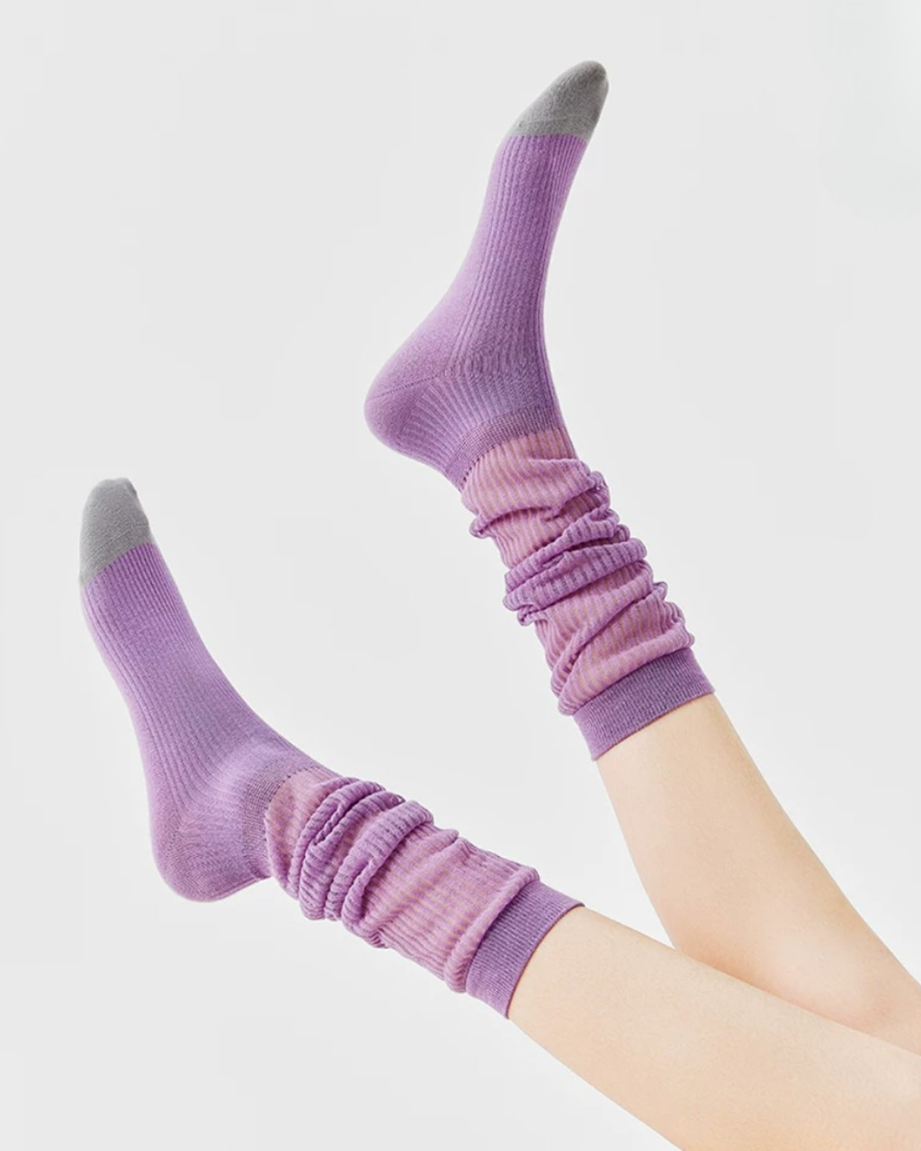 Sheer Glass-Silk Over-The-Calf