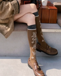 Gilded Heraldry Cotton Knee-High