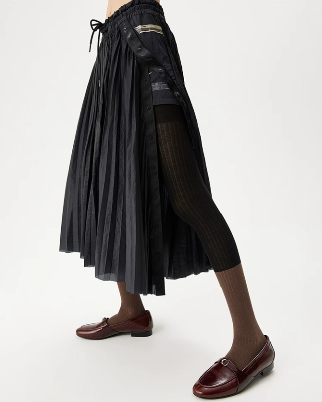 Fused Colour-Block Anti-Snag Pantyhose