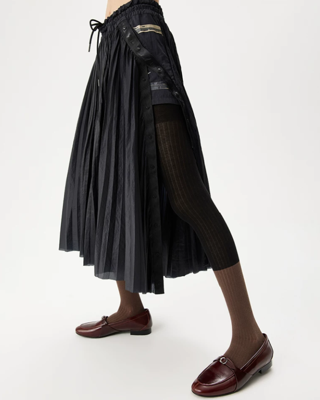 Fused Colour-Block Anti-Snag Pantyhose