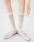 Sheer Glass-Silk Over-The-Calf