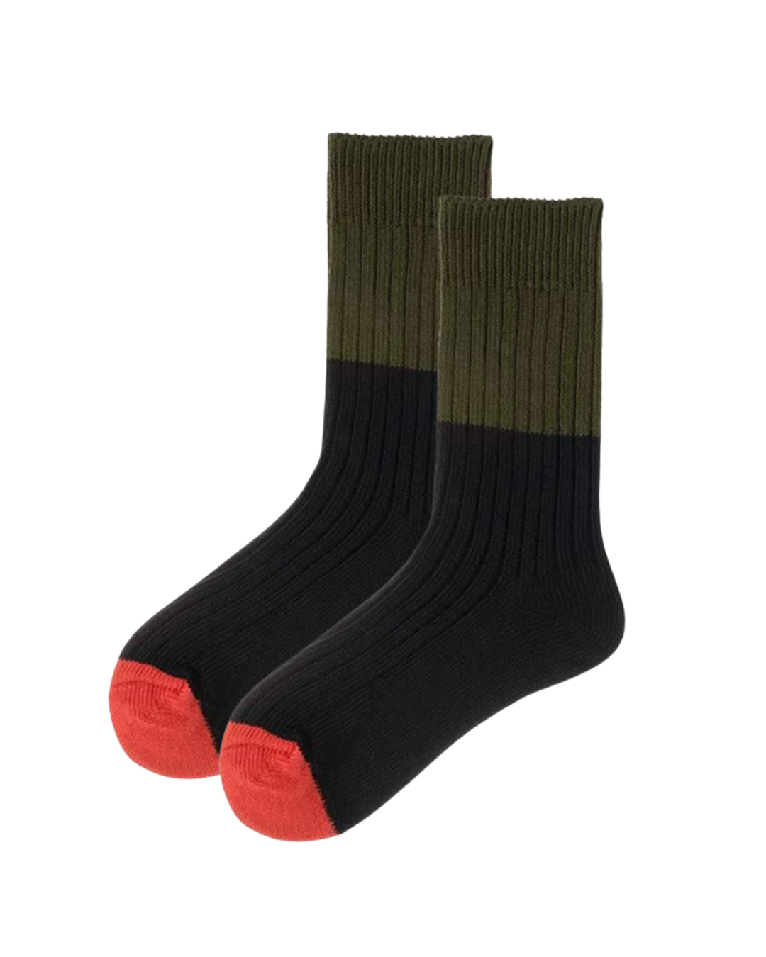 Tri-Tone Ribbed Cotton Crew