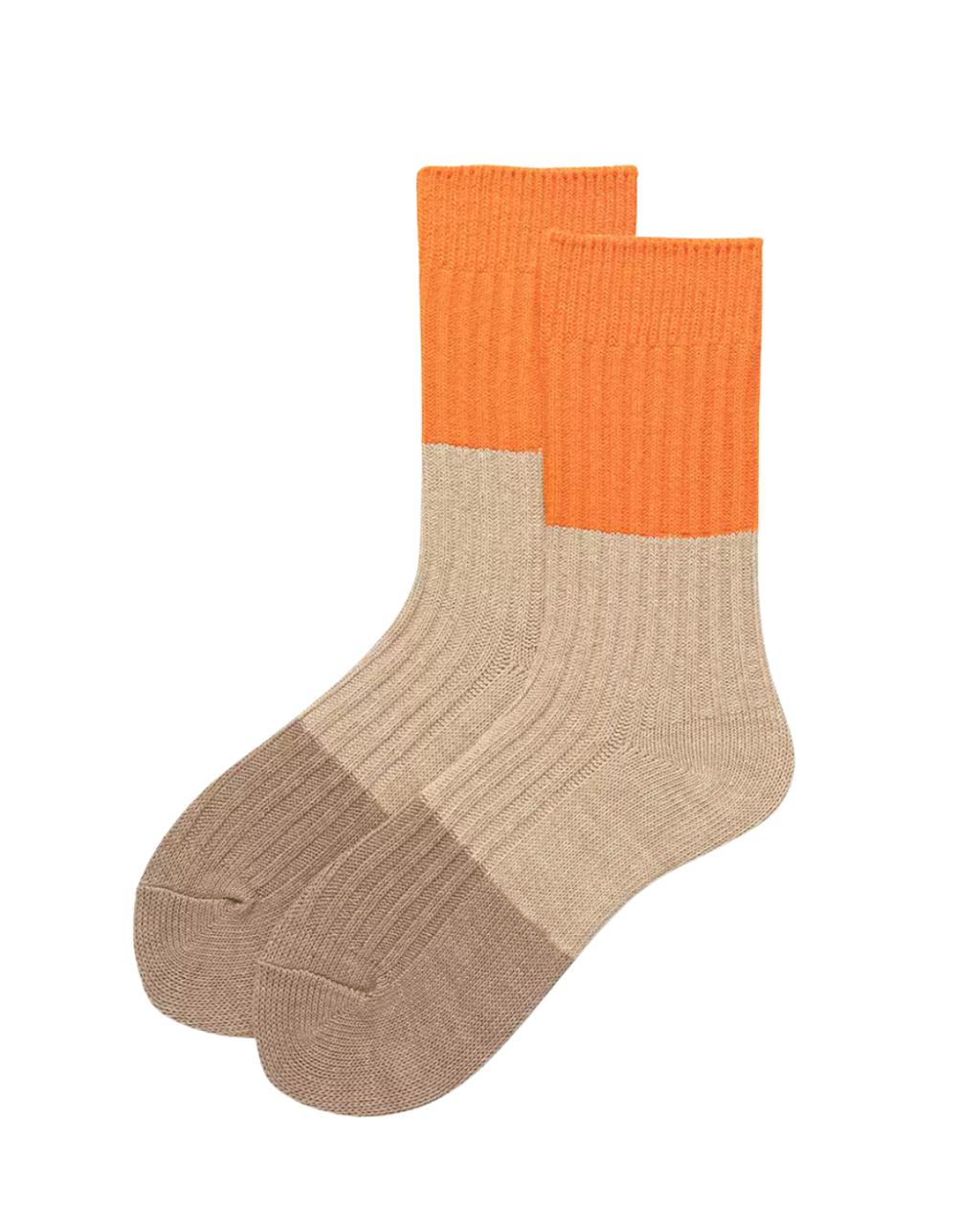 Tri-Tone Ribbed Cotton Crew