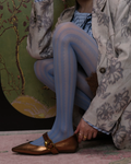 Scalloped Lace Sheer Pantyhose