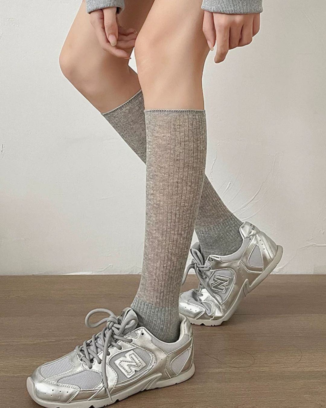 Slouchy Combed Cotton Over-the-Calf